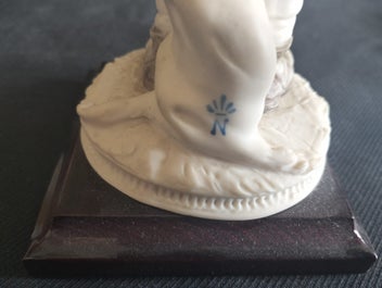 Listing 7 of 7 for F) VINTAGE BRUNO MERLI CAPODIMONTE FIGURING OF A BOY HOLDING A DOG Circa 1980