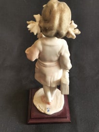 Listing 4 of 10 for F) ITALIAN FIGURINE BY G. ARMANI c1986 – FIRST DAY AT SCHOOL“MAGIC MEMORIES”