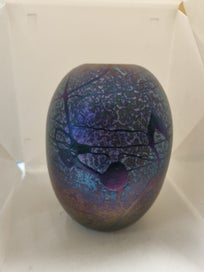 Listing 1 of 8 for Garry Nash Iridescent Glass Vase - SPCA