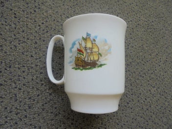 Listing 2 of 5 for Vintage English china cup - Royal Windsor - sailing ship