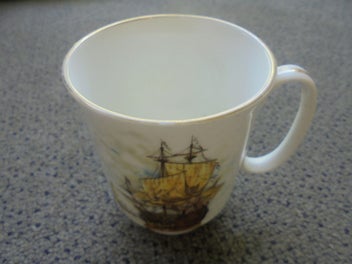 Listing 3 of 5 for Vintage English china cup - Royal Windsor - sailing ship