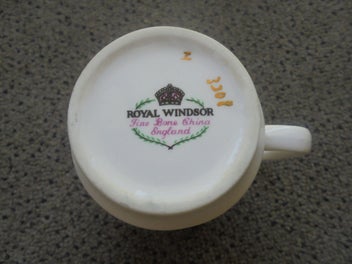 Listing 5 of 5 for Vintage English china cup - Royal Windsor - sailing ship