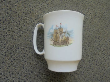 Listing 2 of 5 for Vintage English china cup - Royal Windsor - sailing ship