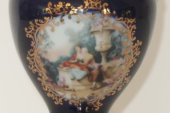 Listing 3 of 5 for ***BEAUTIFUL ROMANTIC TALL LIMOGES JUG***