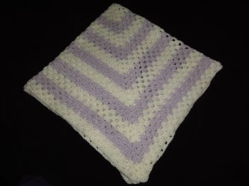 Listing 4 of 4 for Crocheted blanket 100 x 100cm as NEW condition SOFT