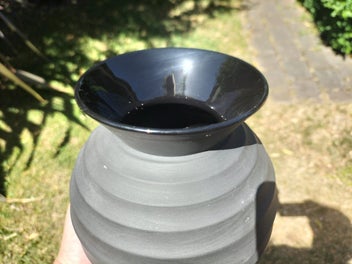 Listing 7 of 7 for Wedgwood Black Basalt Vase - Nick Munro Designer