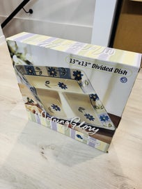 Listing 2 of 2 for HausenWare Morning Glory Divided Dish – 13” x 13”