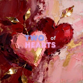 Listing 1 of 11 for Two of Hearts – Abstract Oil Painting | AI Wall Art Print Digital Download