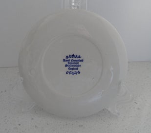 Listing 2 of 3 for ROYAL CROWNFORD - BLUE/ WHITE WALL PLATE - TEXT