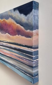 Listing 9 of 19 for 'Glow Of Dusk'- Abstract seascape painting.