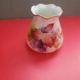 Listing 1 of 3 for Royal Worcester Handpainted Vase Blackberries