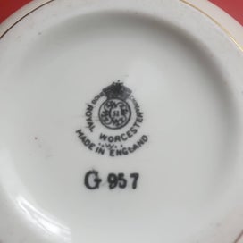 Listing 3 of 3 for Royal Worcester Handpainted Vase Blackberries