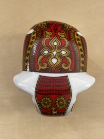 Listing 4 of 5 for Mlesna Noritake Lanka Porcelain Elephant - Red and Gold