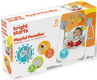 Listing 2 of 5 for Bright Starts: Playful Paradise Portable Swing