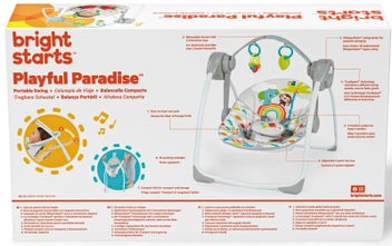 Listing 3 of 5 for Bright Starts: Playful Paradise Portable Swing