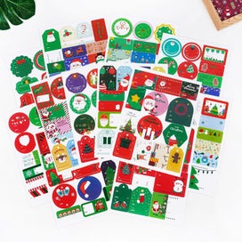 Listing 3 of 8 for Christmas Gift Tag Stickers - 12 Sheets (170+ labels)