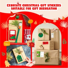 Listing 7 of 8 for Christmas Gift Tag Stickers - 12 Sheets (170+ labels)