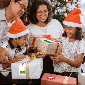 Listing 8 of 8 for Christmas Gift Tag Stickers - 12 Sheets (170+ labels)