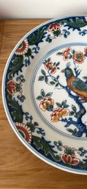 Listing 6 of 11 for Dutch Tichelaar Makkum handpainted Delft chinoiserie style wall hanging charger