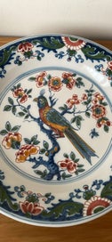 Listing 7 of 11 for Dutch Tichelaar Makkum handpainted Delft chinoiserie style wall hanging charger