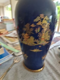 Listing 2 of 6 for Carlton Ware - Bleu Royale Pagoda pattern vase