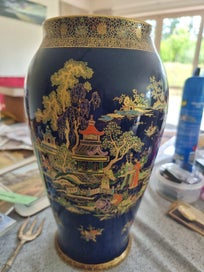 Listing 1 of 6 for Carlton Ware - Bleu Royale Pagoda pattern vase