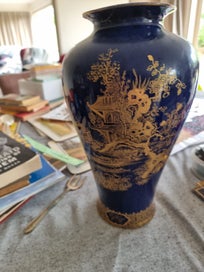 Listing 1 of 6 for Carlton Ware - Blue Lustre vase