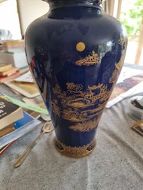 Listing 2 of 6 for Carlton Ware - Blue Lustre vase