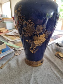 Listing 3 of 6 for Carlton Ware - Blue Lustre vase