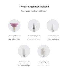 Listing 4 of 5 for Elosung Grey Cordless Electric Nail Drill Pen Professional Rechargeable Manicure