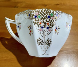 Listing 5 of 7 for Rare Gold Shelley Queen Anne trio art deco