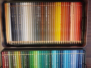 Listing 3 of 5 for 120 FABER CASTELL POLYCHROMOS COLOR PENCILS IN TIN, INCLUDES NEW COLOR WHEEL
