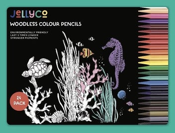 Listing 3 of 3 for Premium Quality Colour Pencils 24 Tin