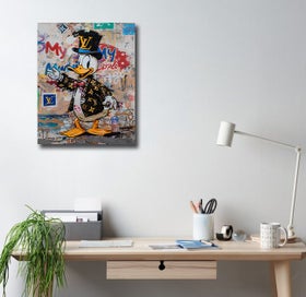 Listing 2 of 3 for Framed $1 RESERVE 1 Panel Canvas Print - Donald Duck