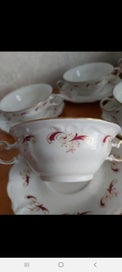 Listing 4 of 7 for Fine China Huguenot Soup Bowls with Plates x 6 Plus Dinner Plates x 4