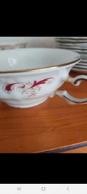 Listing 7 of 7 for Fine China Huguenot Soup Bowls with Plates x 6 Plus Dinner Plates x 4