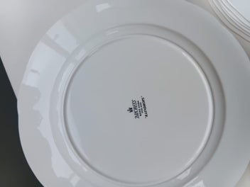 Listing 6 of 10 for 22 pc Duchess Bone China Raindrops England Bowls, Plates, Tea Cups & Saucer