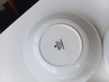 Listing 5 of 10 for 22 pc Duchess Bone China Raindrops England Bowls, Plates, Tea Cups & Saucer