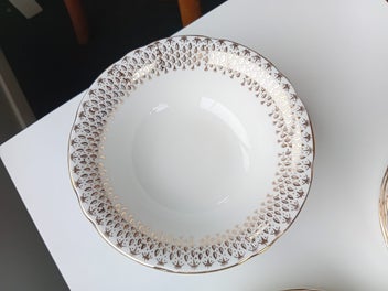 Listing 10 of 10 for 22 pc Duchess Bone China Raindrops England Bowls, Plates, Tea Cups & Saucer