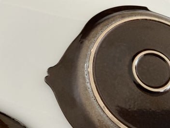 Listing 3 of 3 for Three small Temuka cobblestone fish plates