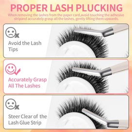 Listing 4 of 7 for Lash Buddy Self-adhesive Eyelashes,3 Pairs Self-Sticking False Eyelashes Na