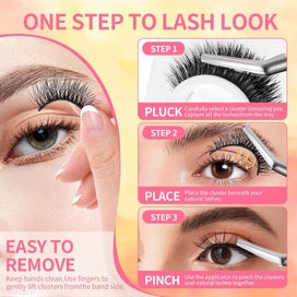 Listing 5 of 7 for Lash Buddy Self-adhesive Eyelashes,3 Pairs Self-Sticking False Eyelashes Na