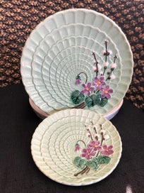 Listing 2 of 5 for German Majolica Look----- Set Of Display Plates.
