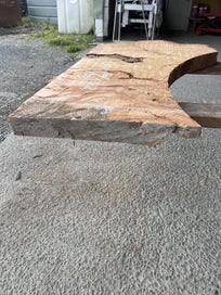 Listing 5 of 19 for Small Ancient Swamp Kauri Slab – 120 × 70/50 × 7 cm (Ready to Work)