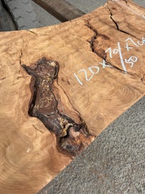 Listing 7 of 19 for Small Ancient Swamp Kauri Slab – 120 × 70/50 × 7 cm (Ready to Work)