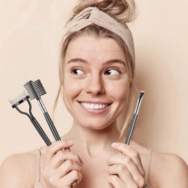 Listing 6 of 7 for Eyebrow Brush Eyelash Separator Brow Comb & Lash Spoolie Professional Eye M