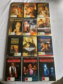 Listing 1 of 1 for Bulk DVD Bundle 2 - Movie Sets-Scanners, Top Gun, Die Hard, Indiana Jones