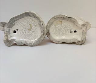 Listing 3 of 3 for Miniature Vintage Staffordshire Dogs