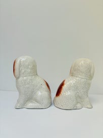 Listing 2 of 3 for Miniature Vintage Staffordshire Dogs