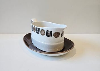 Listing 3 of 10 for English Made & Empathetic Copy of an Alfred Meakin Design. Gravy Boat & Saucer.